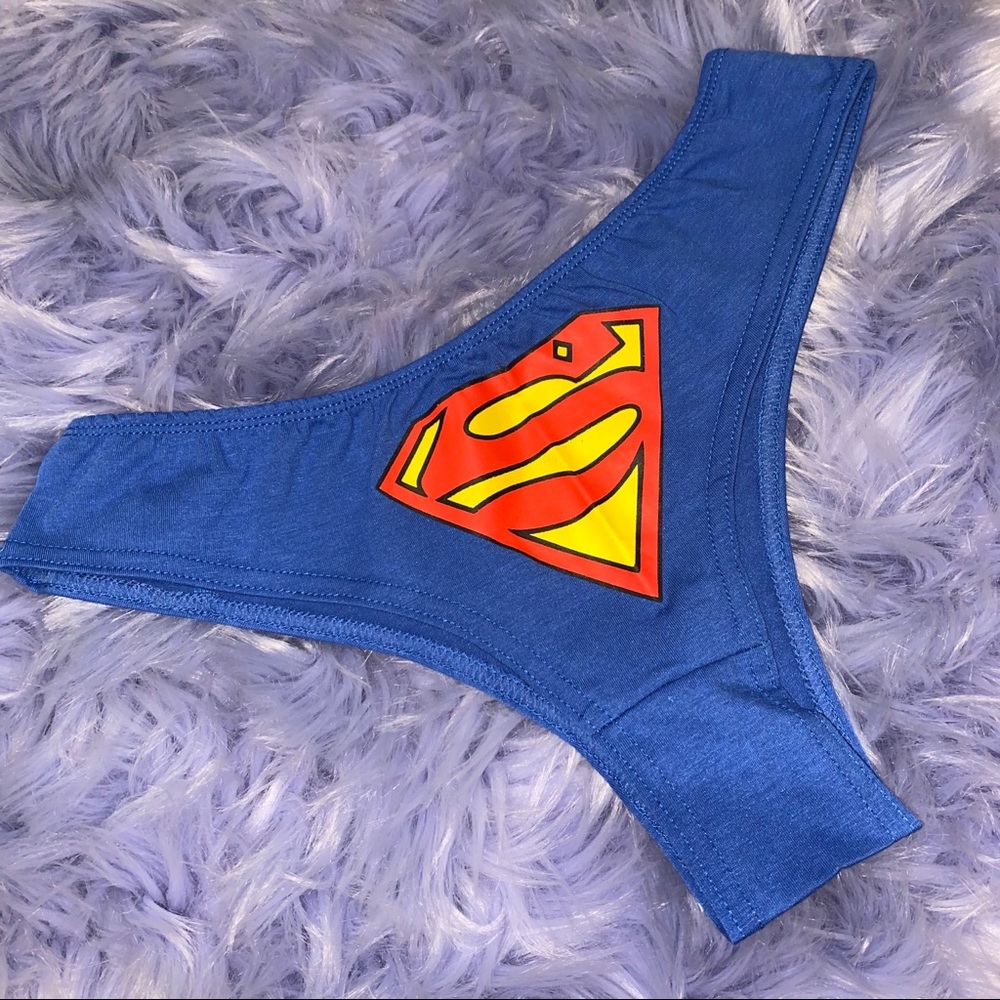 Superman Logo Cheekster Thong
